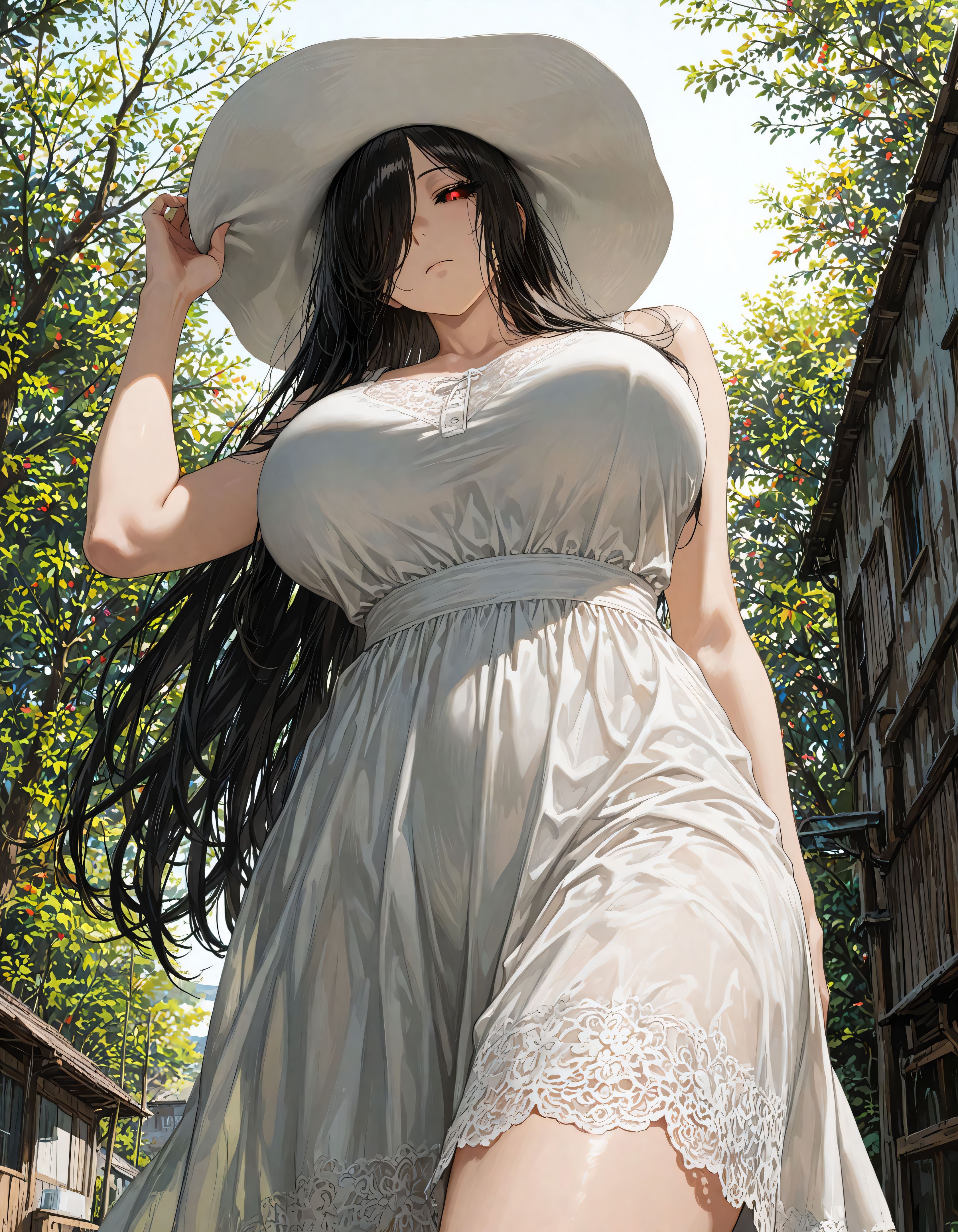 八尺サマードレス | の人気AIイラスト・グラビア