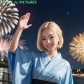 着物に花火 AI Pictures 114 2枚目