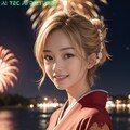 着物に花火 AI Pictures 114 3枚目