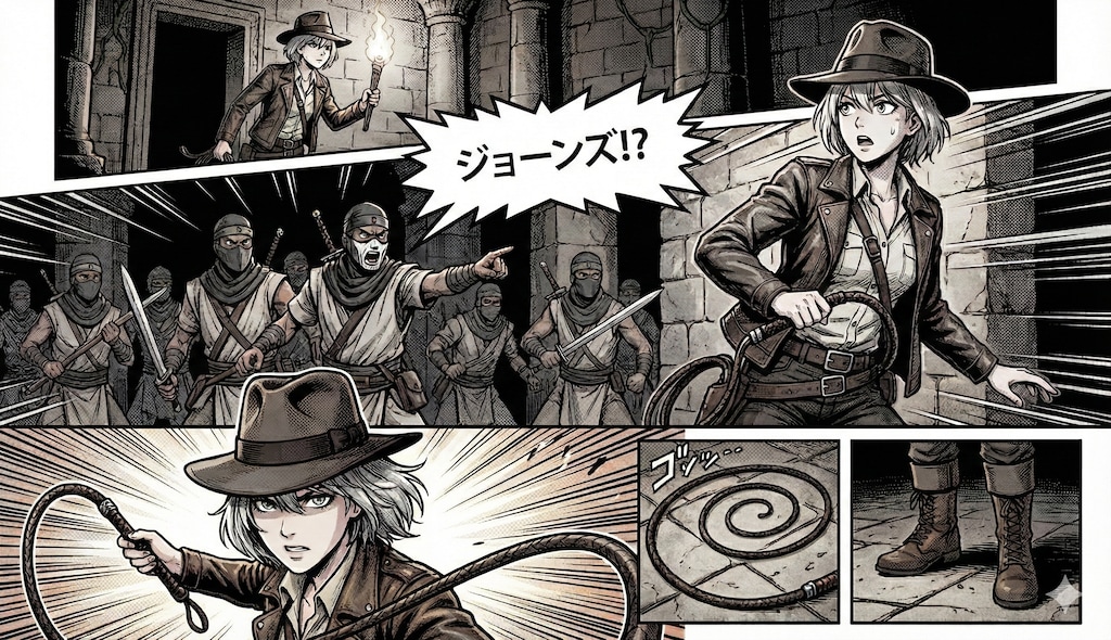 インディ・ジョーンズ風