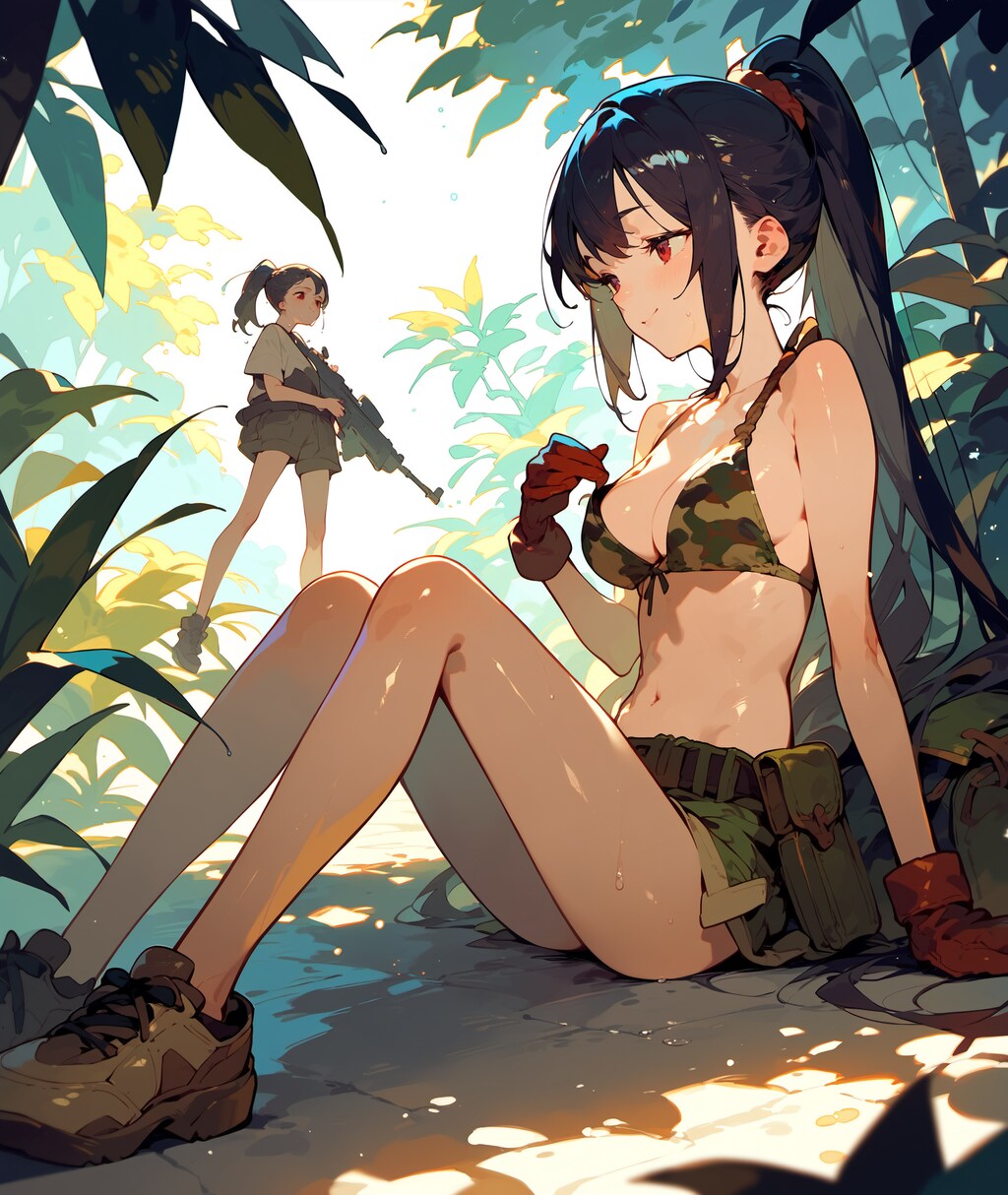 予選は勝てたね　みんなお疲れさまぁ♪　つかれたぁ♡　　　　　　休憩したら決勝戦だね♪