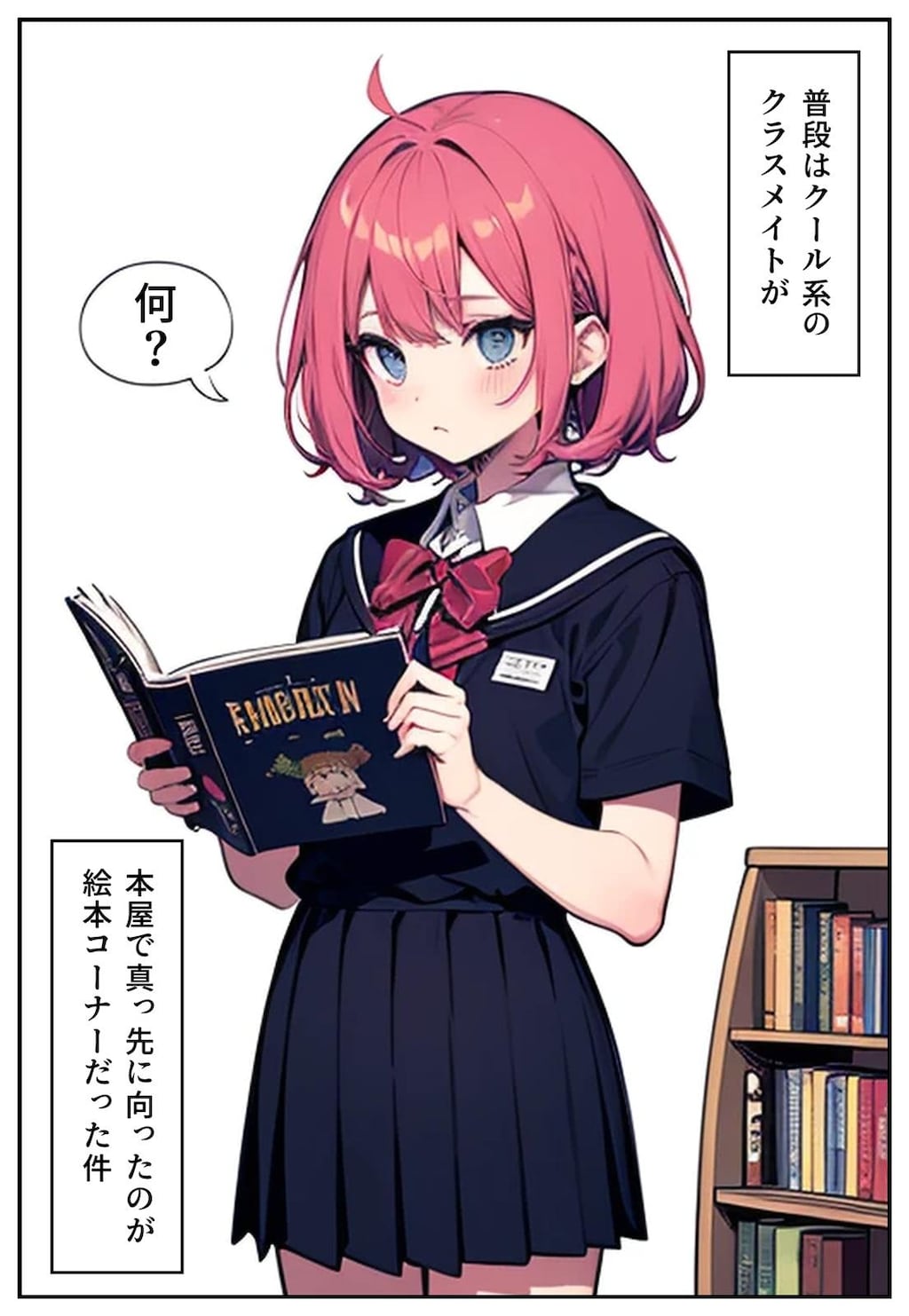 学校帰りの本屋にて