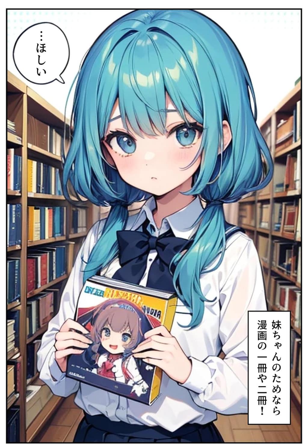 学校帰りの本屋にて