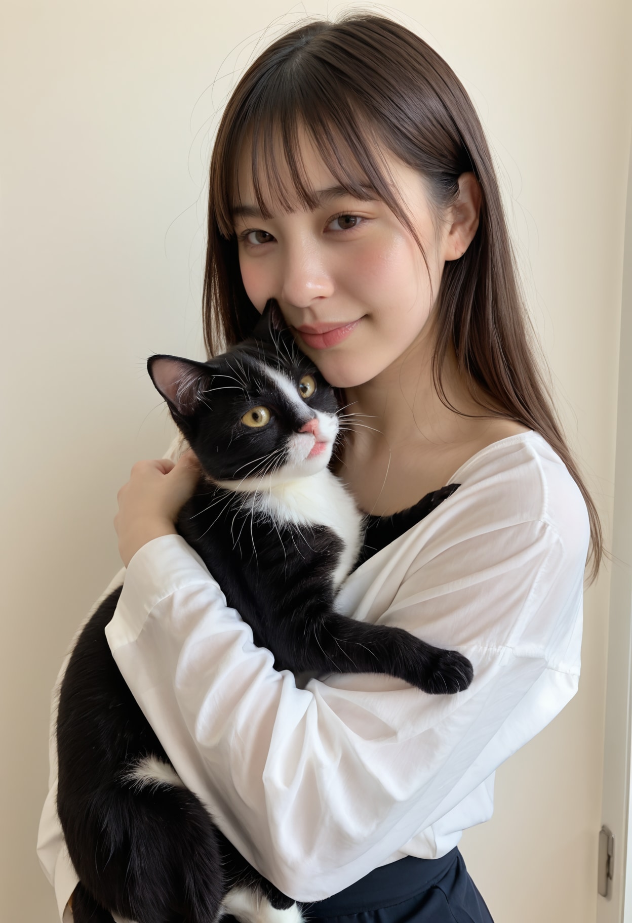 猫とわたし（新モデルテスト） | の人気AIイラスト・グラビア