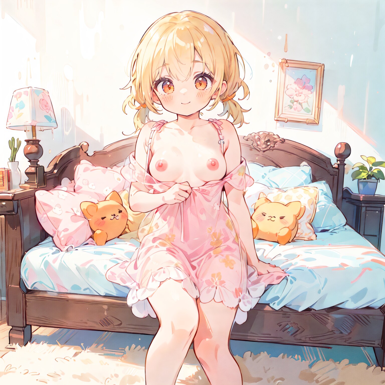 朝のおさげちゃん