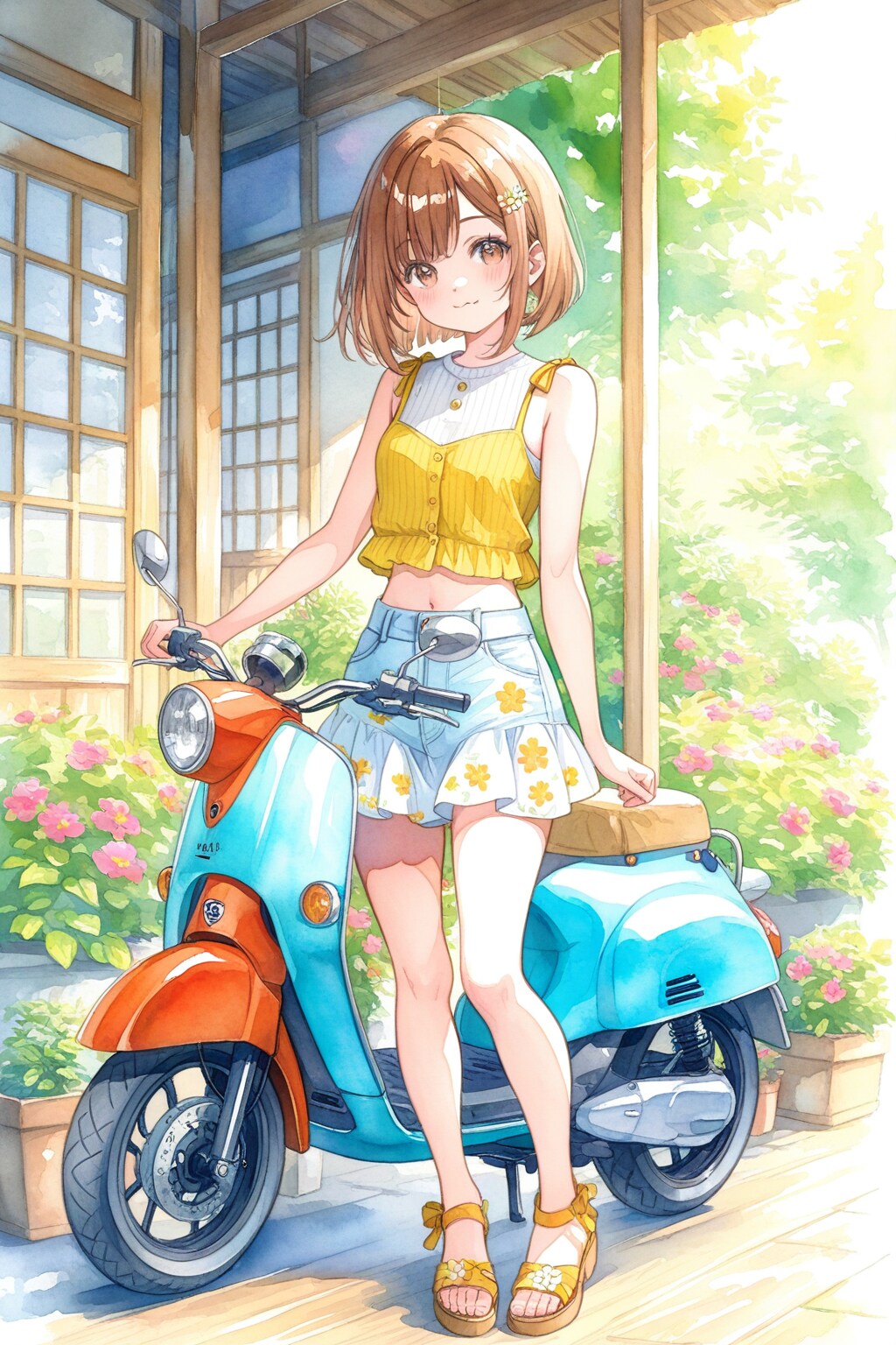 免許取り立て自慢のスクーター