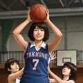 女バスのジャンプシュート303 12枚目