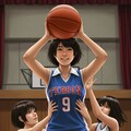 女バスのジャンプシュート303 3枚目