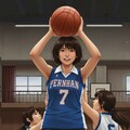 女バスのジャンプシュート303 10枚目