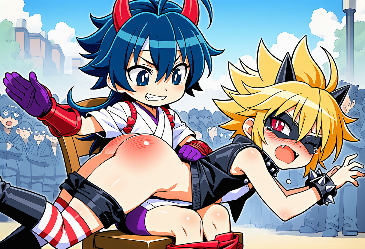 お仕置きされるマディラ君
