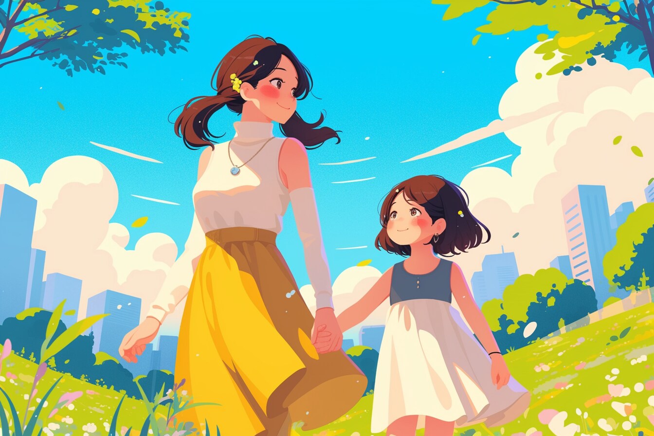 母と娘426 | の人気AIイラスト・グラビア