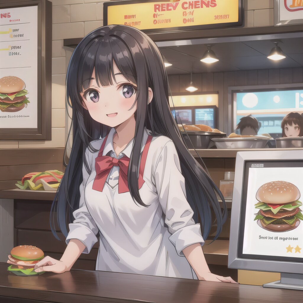 黒髪ロングでクルーの少女７