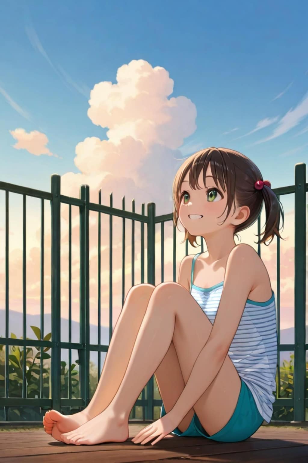 夏の日の少女