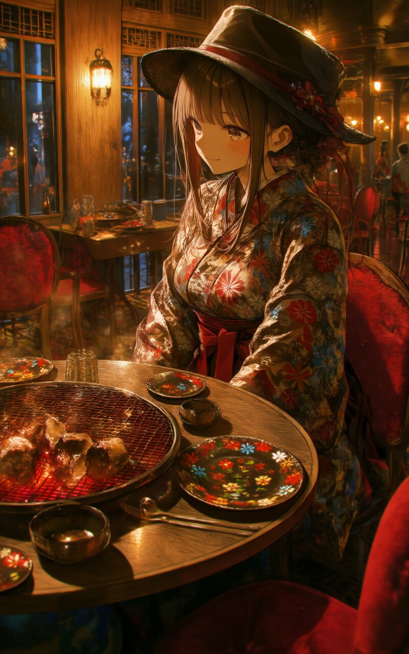 焼肉は浪漫 | の人気AIイラスト・グラビア