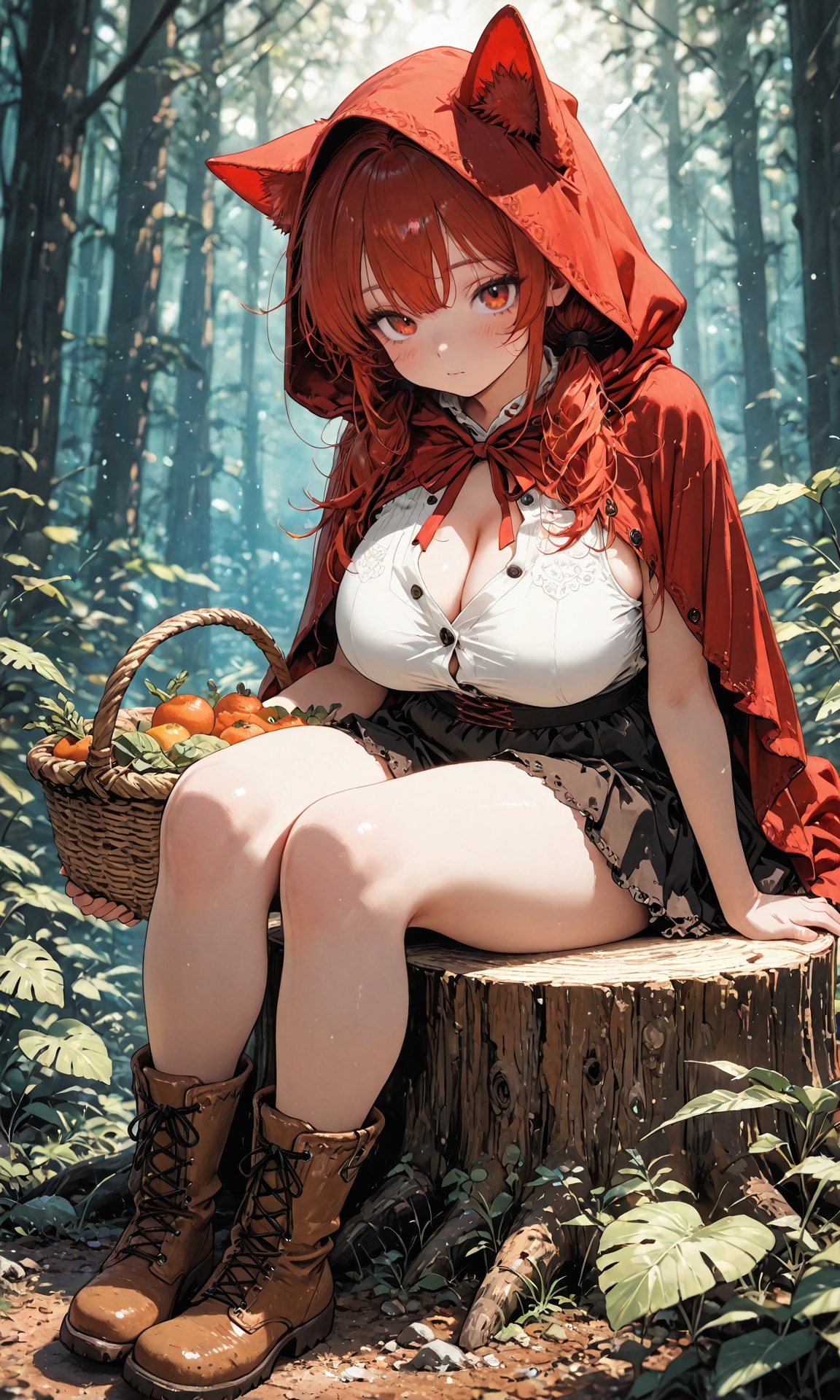 赤ずきん | の人気AIイラスト・グラビア