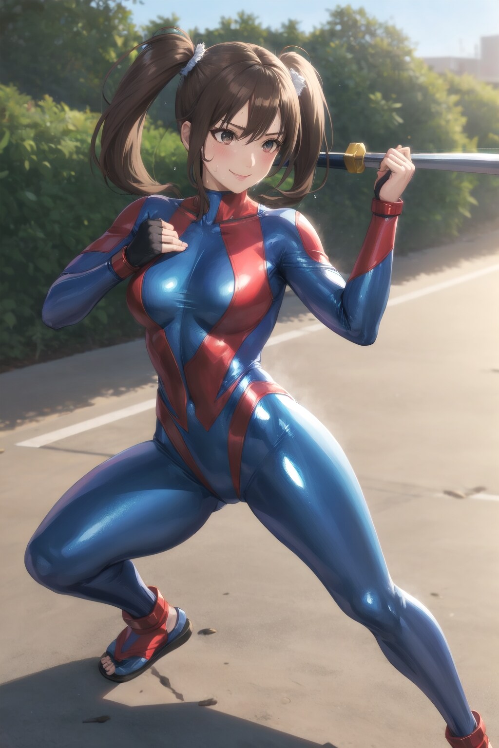 Skintight heroine
