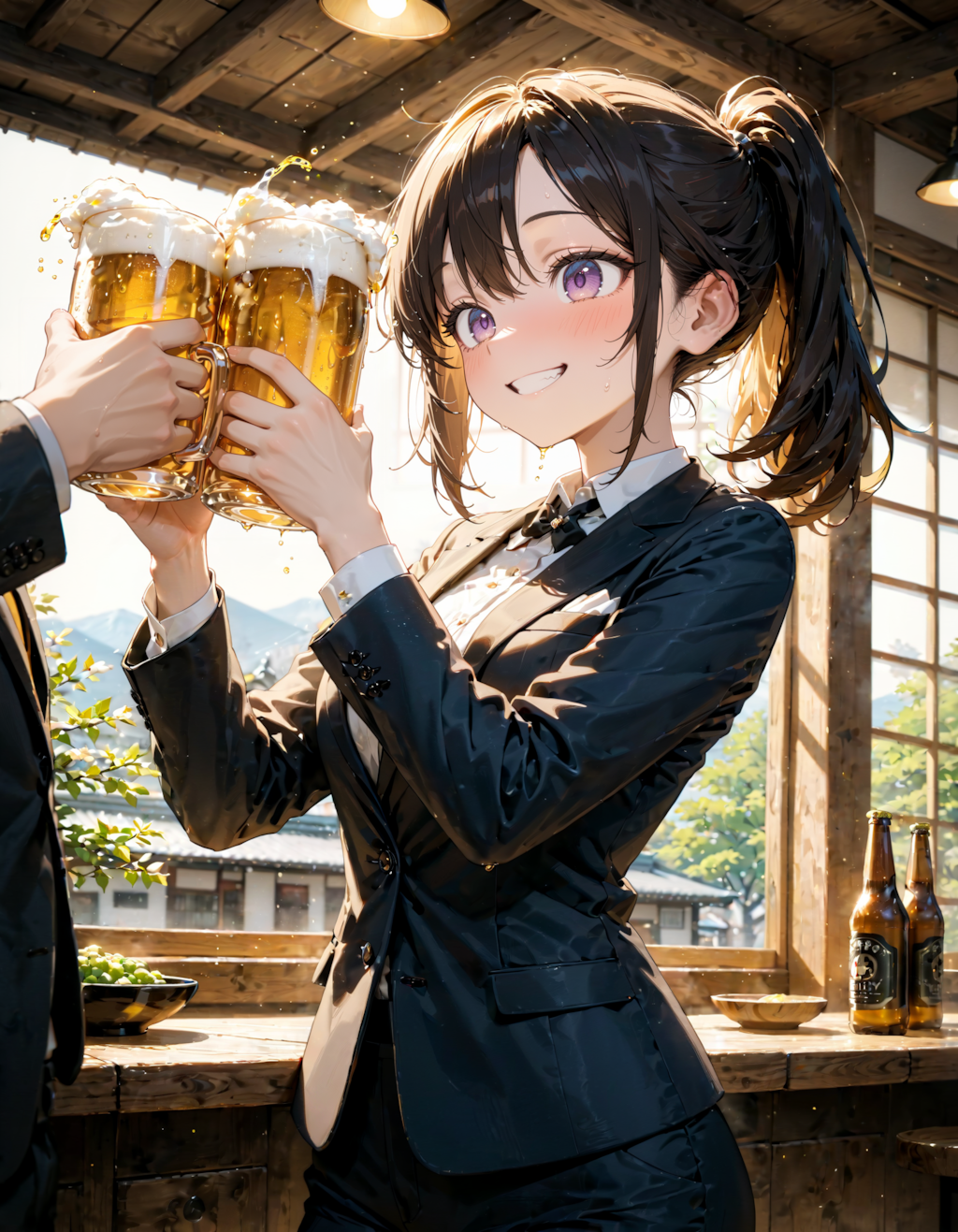 今日は居酒屋で乾杯の日。グッドスーツの日。黒ラベルの日　その２