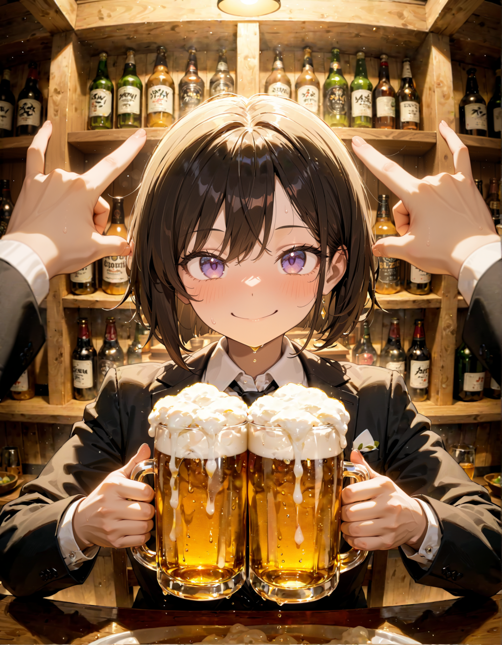 今日は居酒屋で乾杯の日。グッドスーツの日。黒ラベルの日　その２