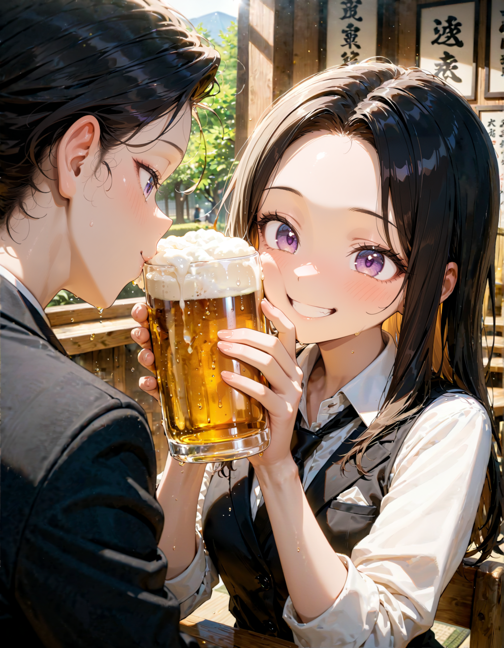 今日は居酒屋で乾杯の日。グッドスーツの日。黒ラベルの日　その２