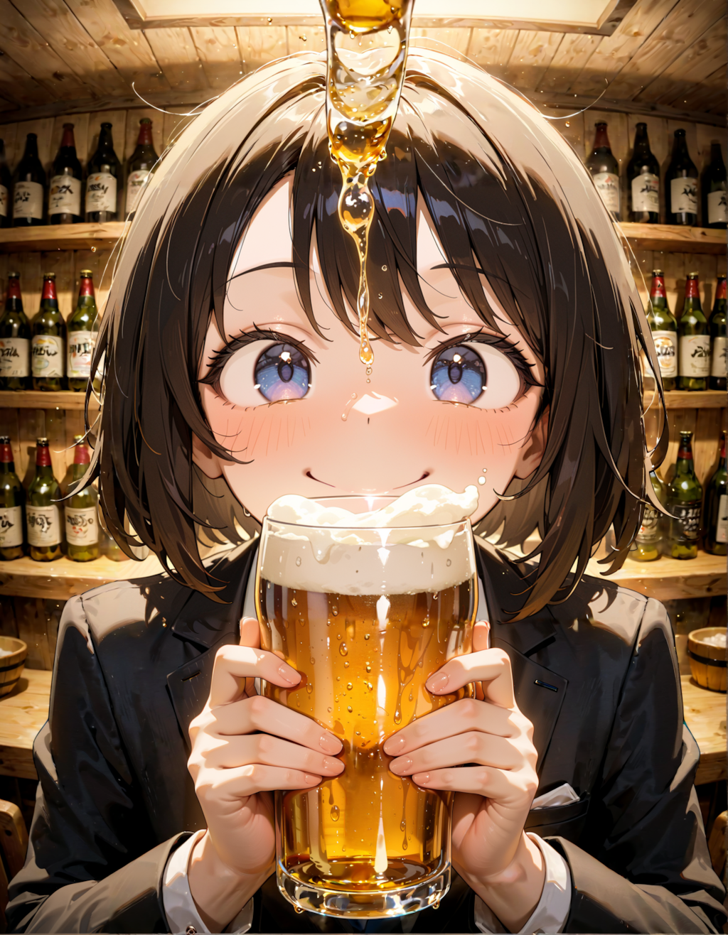 今日は居酒屋で乾杯の日。グッドスーツの日。黒ラベルの日　その２