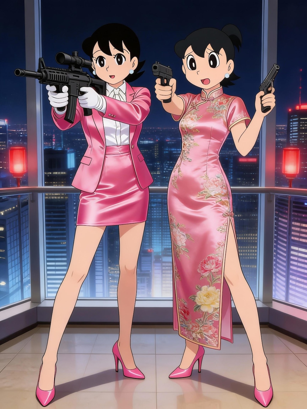 のび太ママ＆しずかママ　艶々系EXコスチューム版