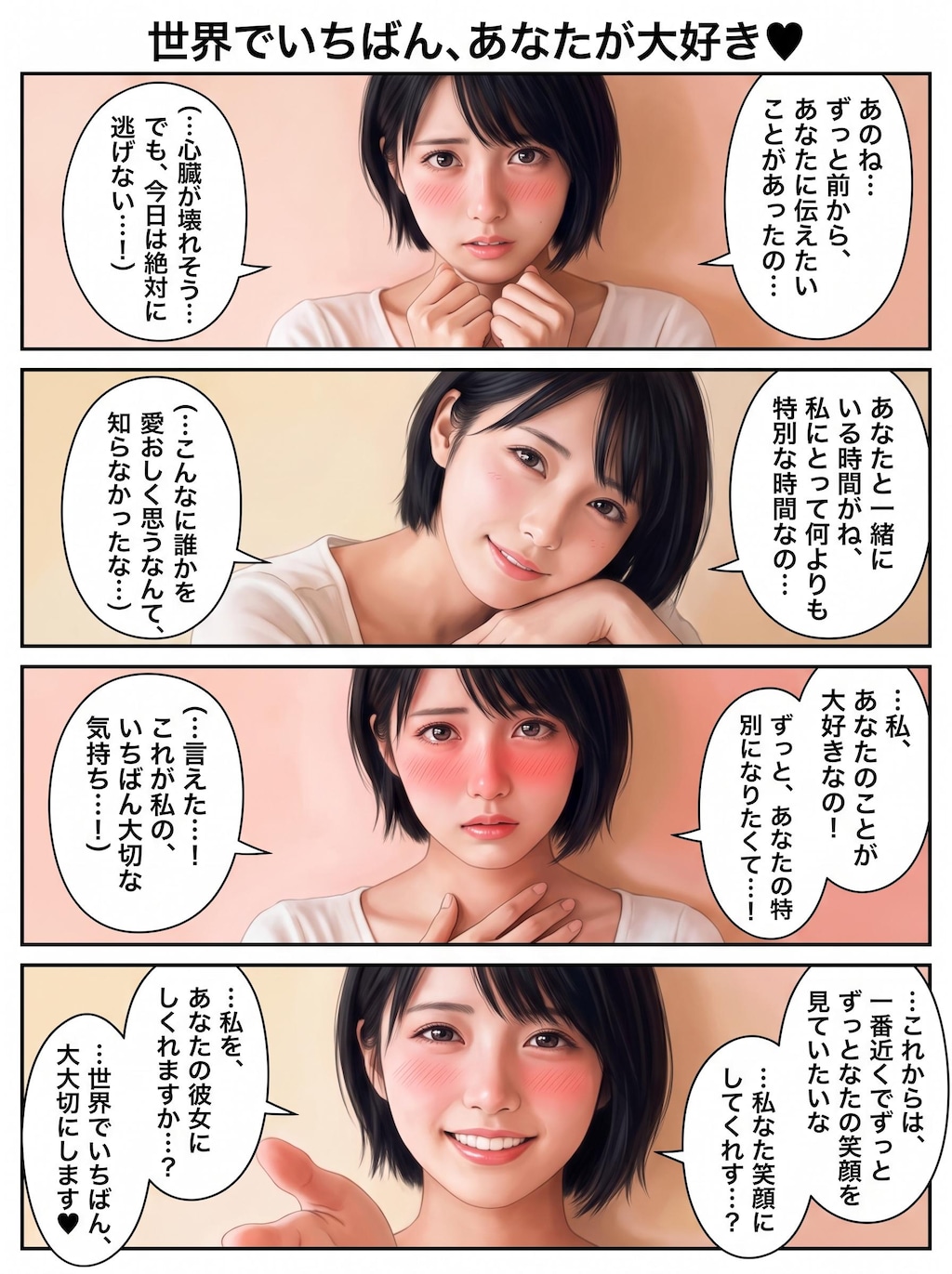 「世界でいちばん、あなたが好き♥」プロンプト