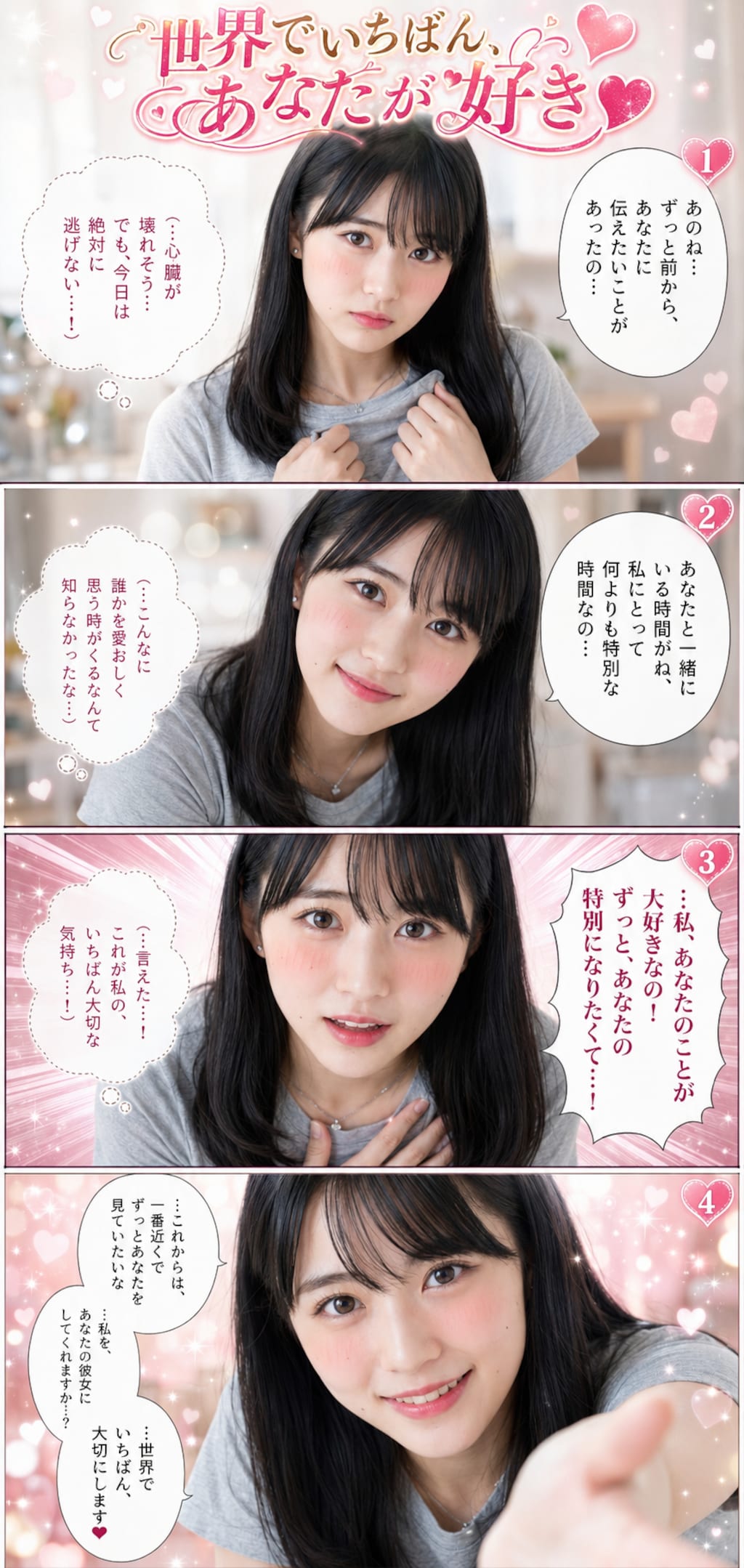 「世界でいちばん、あなたが好き♥」プロンプト
