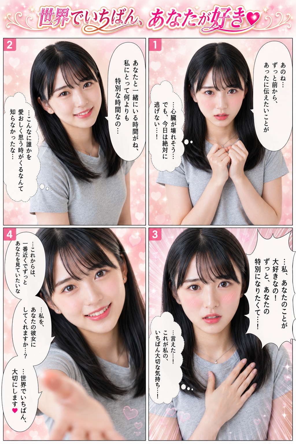 「世界でいちばん、あなたが好き♥」プロンプト