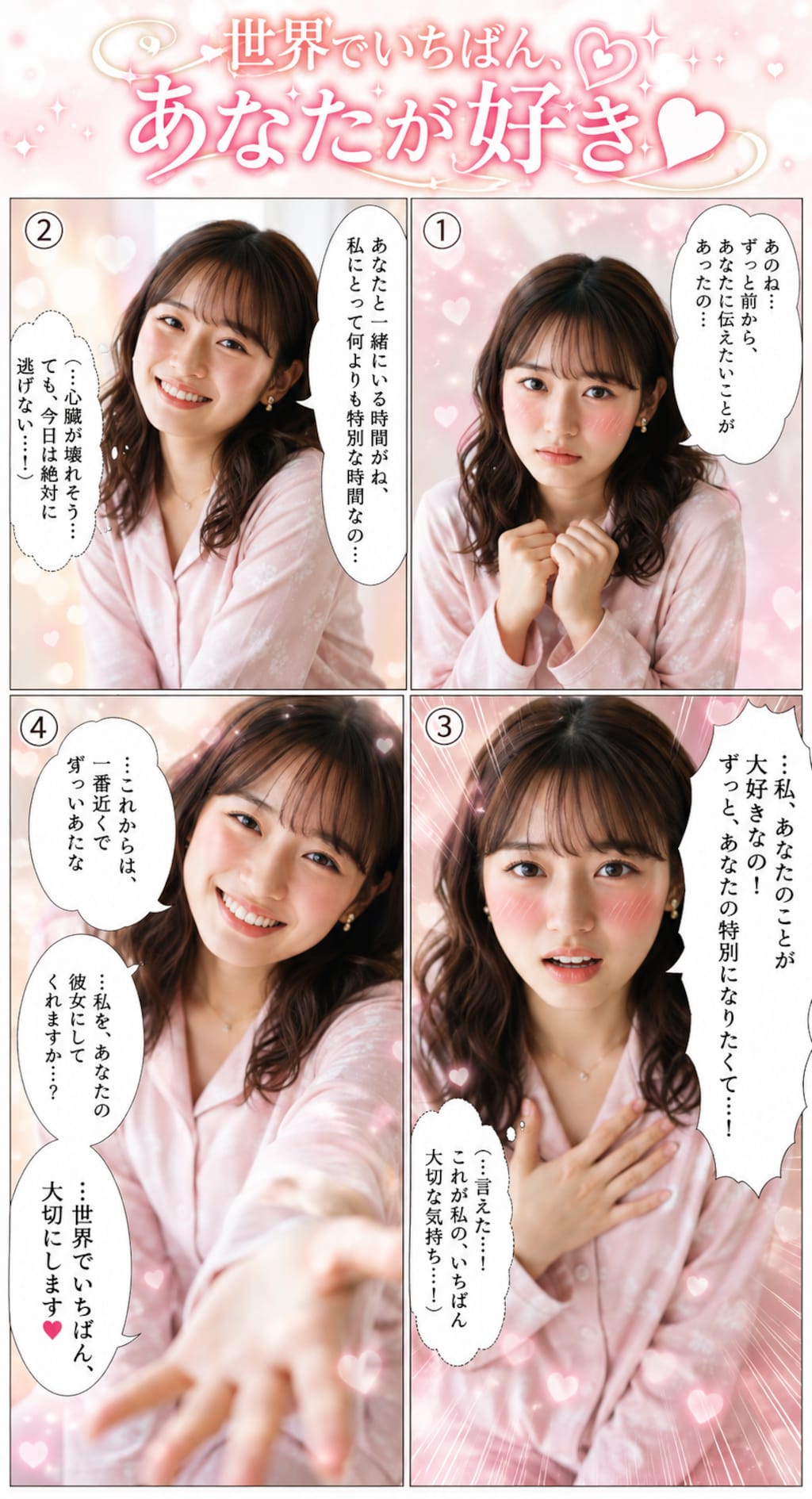 「世界でいちばん、あなたが好き♥」プロンプト