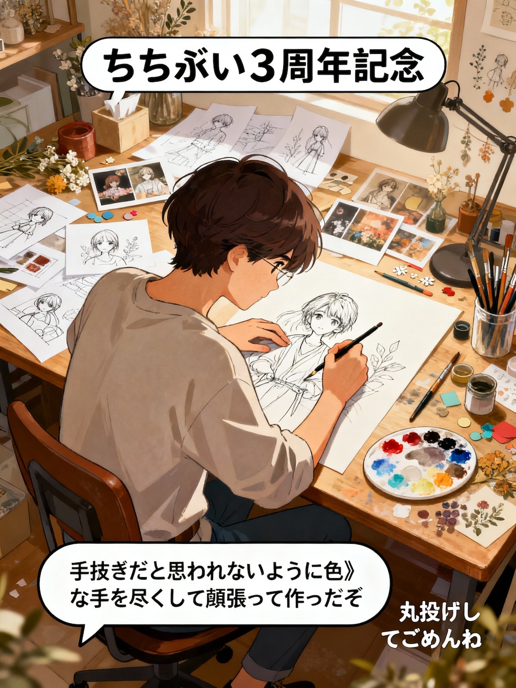 全部バラされた…あ、３周年おめでとうございます🎉