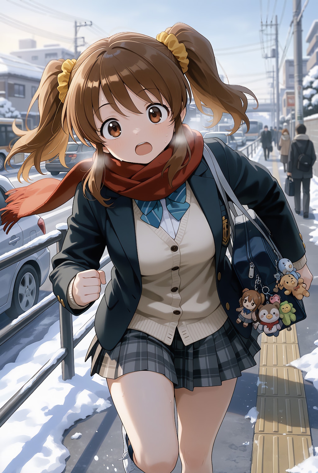 いつも走っている彼女