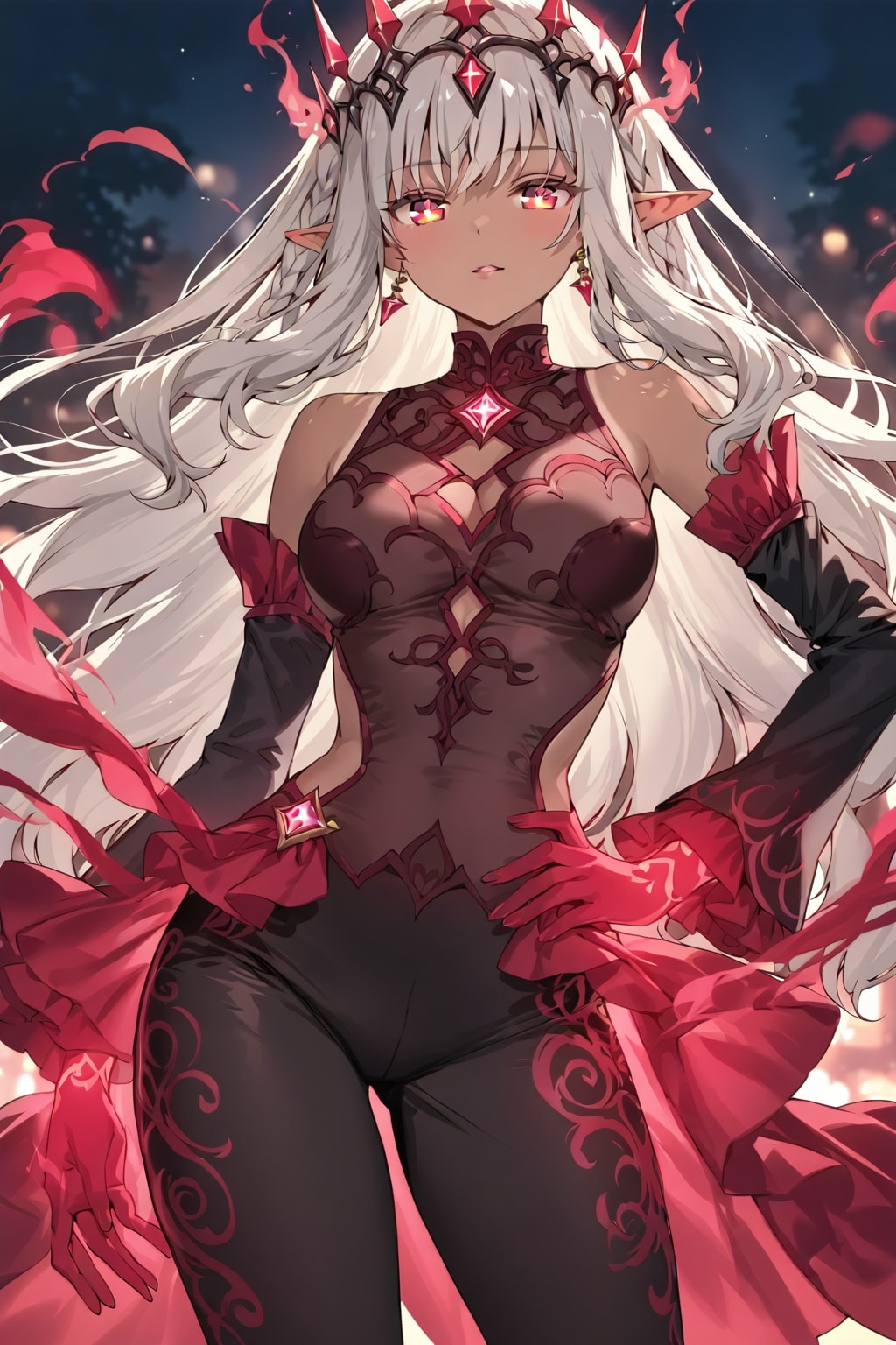 ダークエルフな魔法少女 | の人気AIイラスト・グラビア