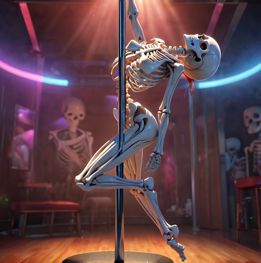 透け透けポールダンス