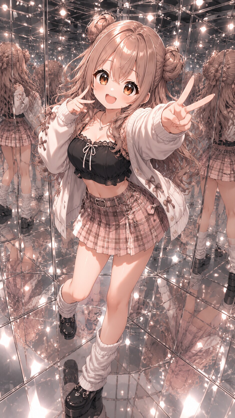 鏡の迷路でお出かけのんぴぃ♡