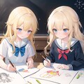 V4BちゃんとFROSTちゃんの絵日記風とボツ画像 3枚目