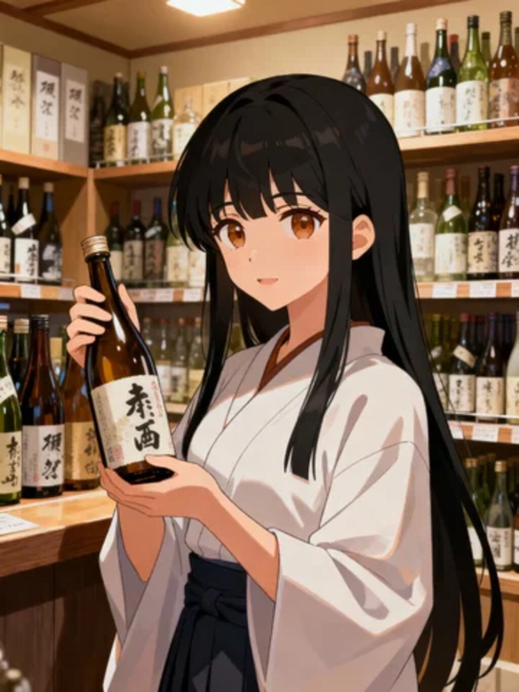 お酒を買うさくらちゃん