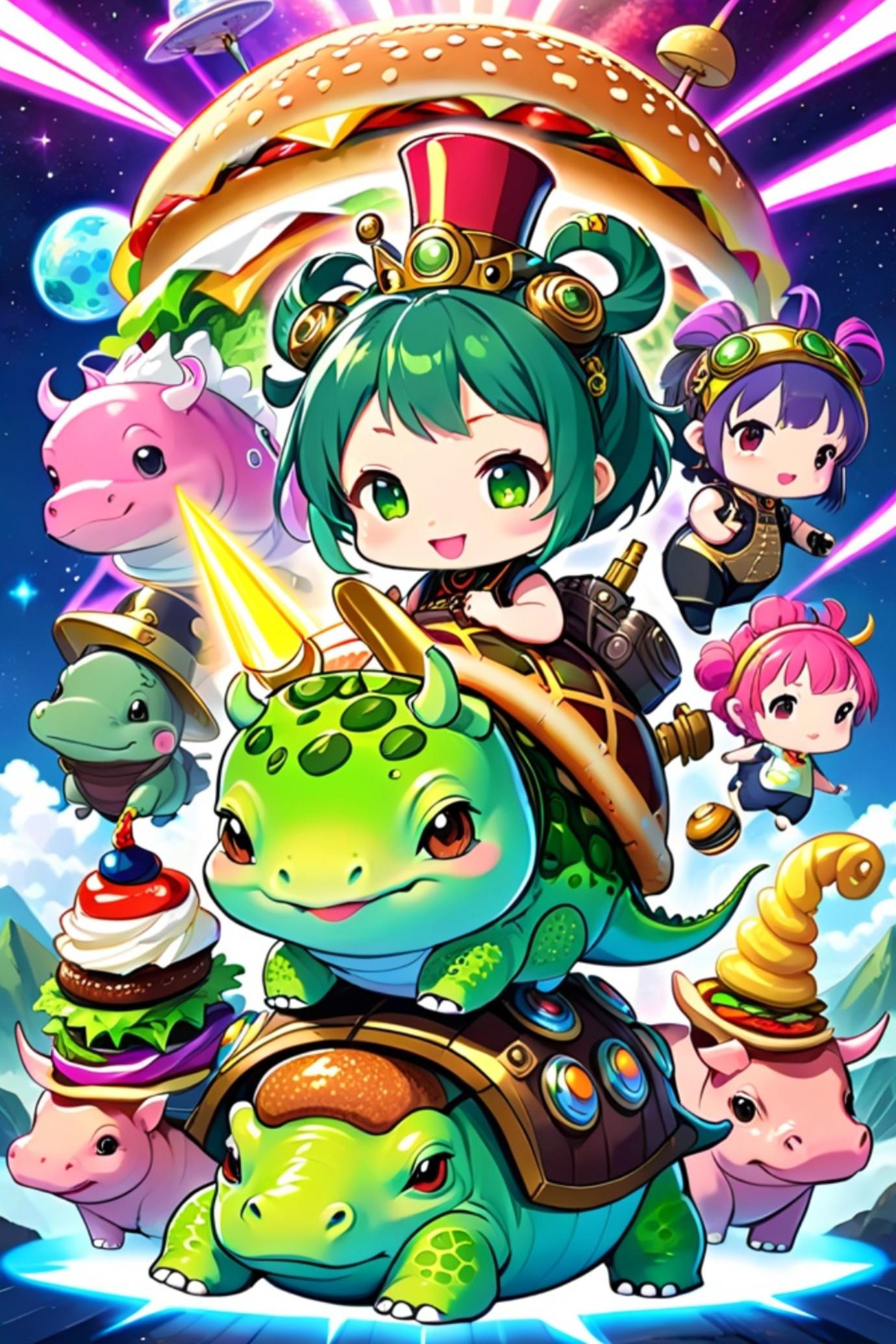 緑髪ちゃん | の人気AIイラスト・グラビア