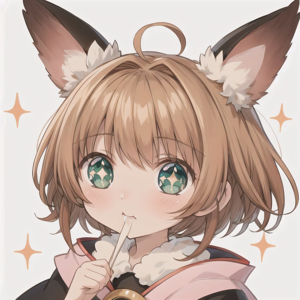 茶髪ボブのミニキャラ