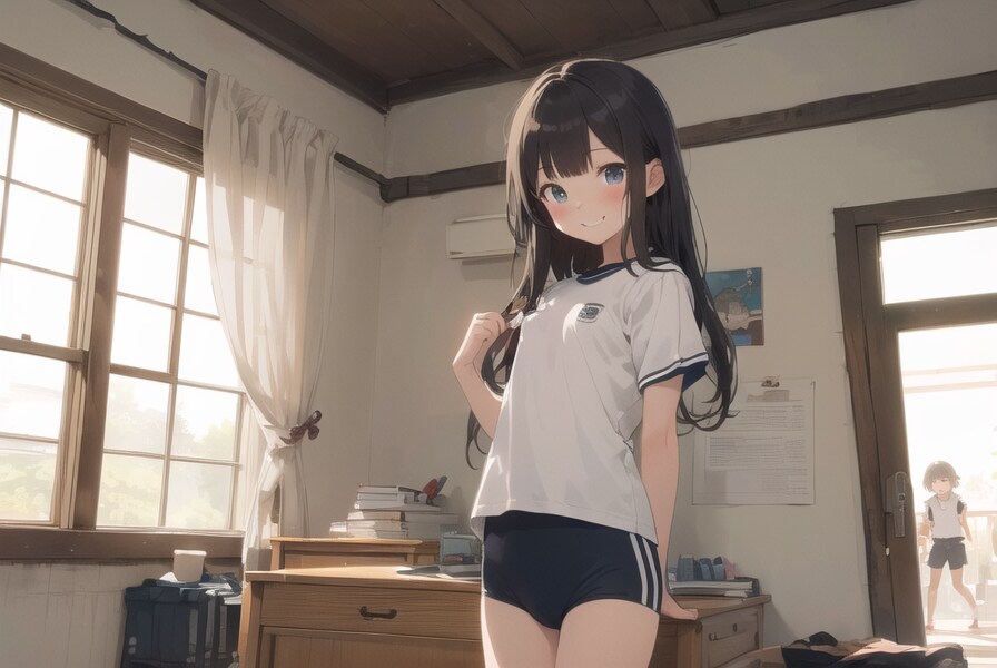 黒髪ロング巨乳体操女子 : 2023.12.21