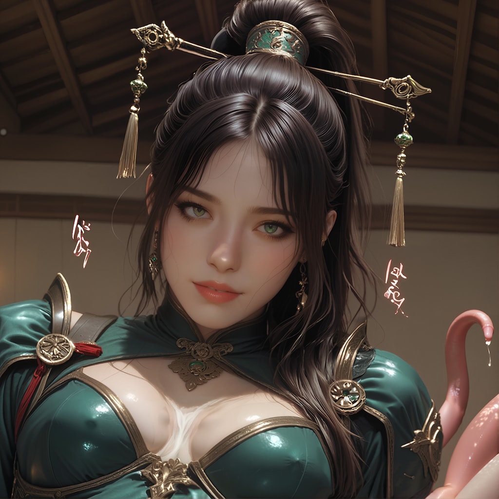 【触手】女武将の熱舞