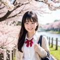 桜通りの女子高生 3枚目