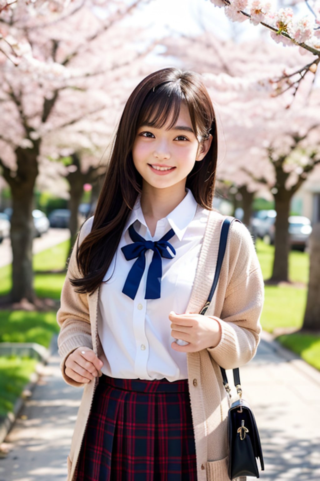 桜通りの女子高生
