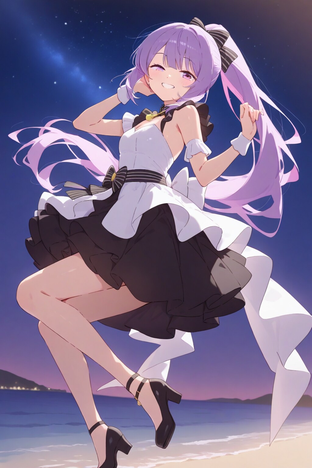 誰もいない海で、ダンス！