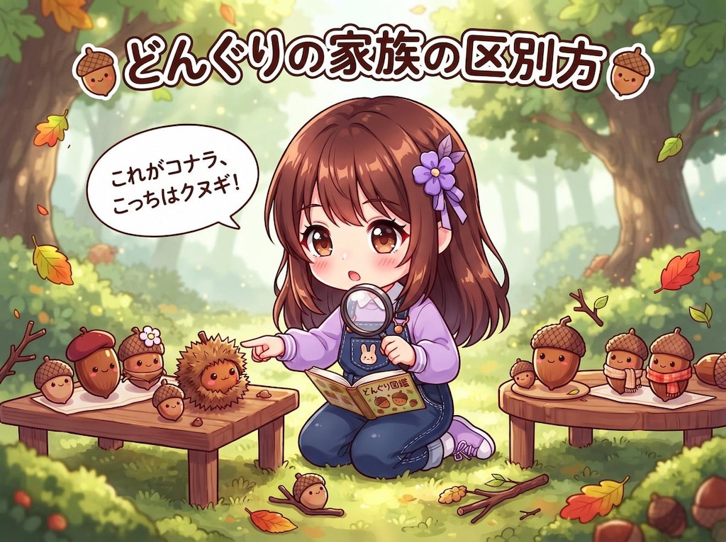 ドングリの見分け方