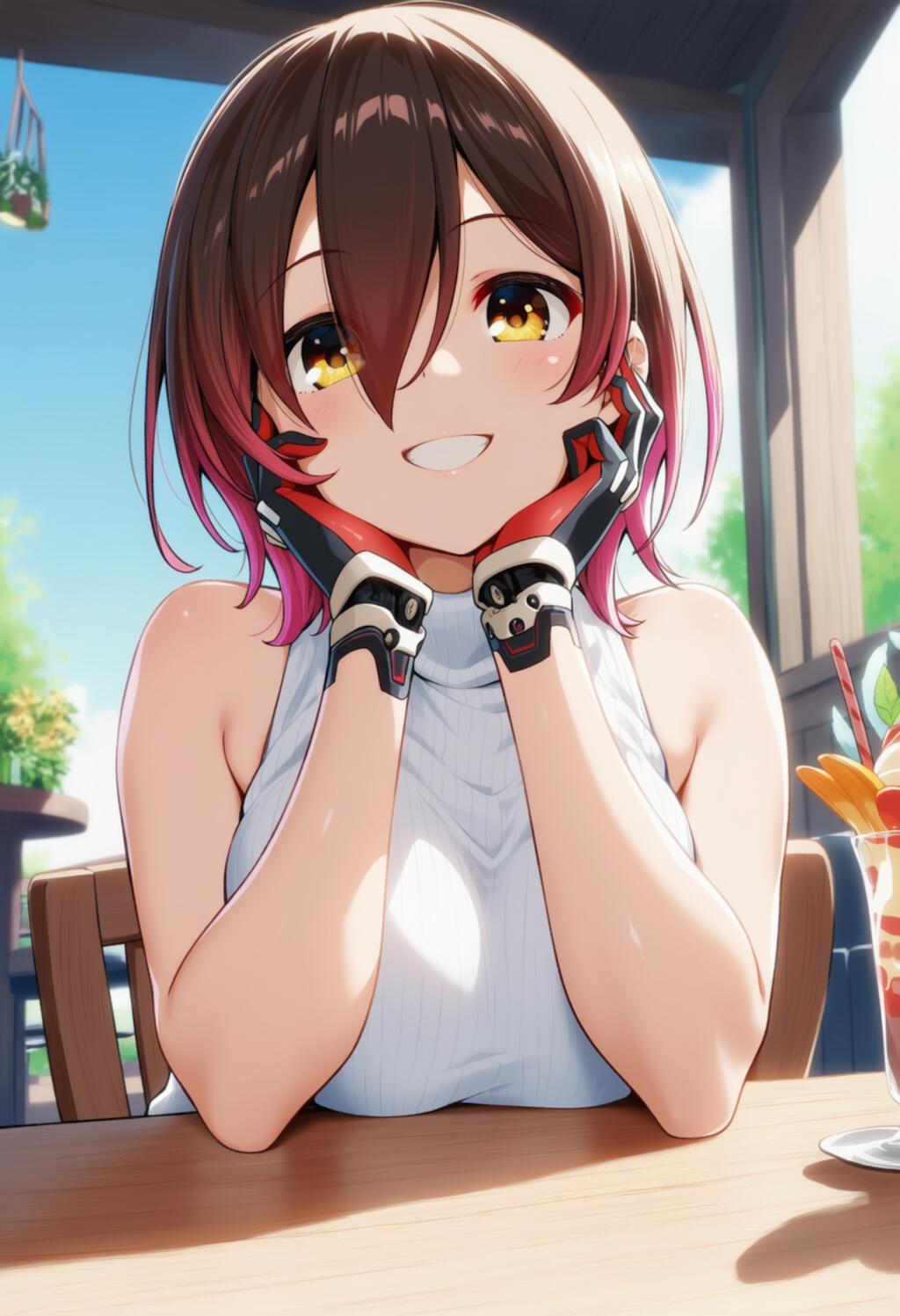 カフェデート♡（ロボ子さん）