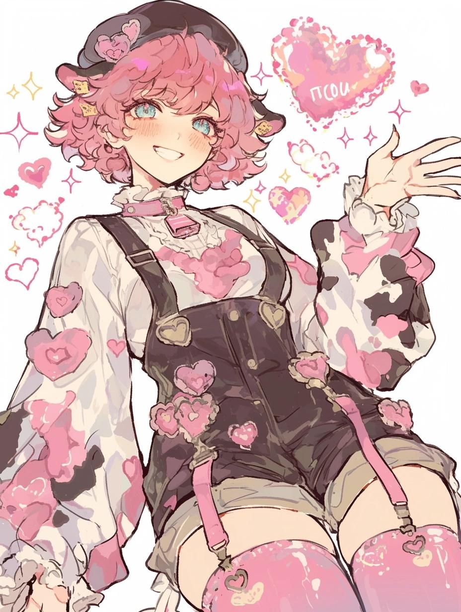 元気ハツラツ！チャーム牛ぴんくちゃん