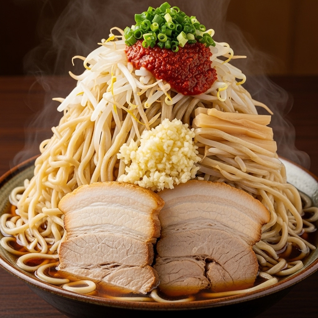 新メニュー・二郎系年越し蕎麦(笑)