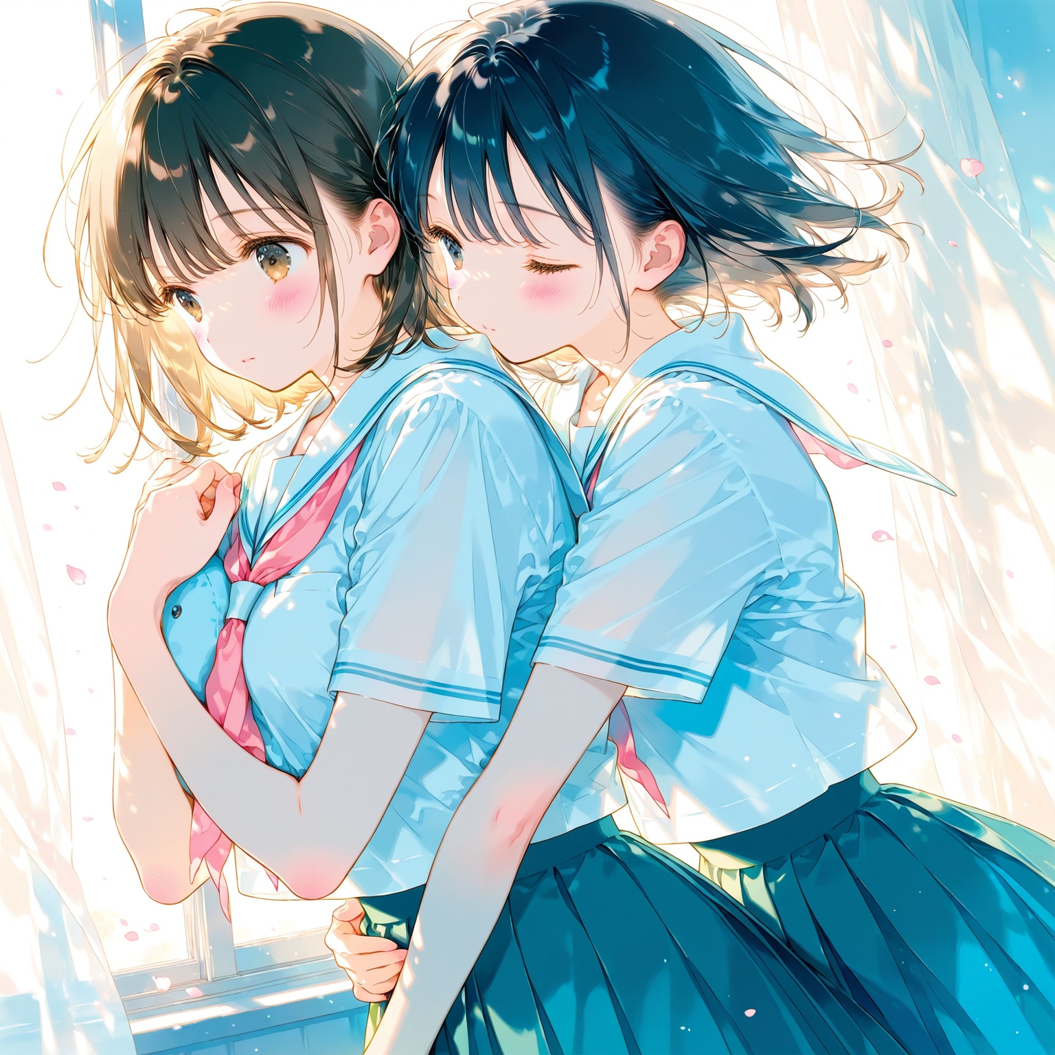 うしろから | の人気AIイラスト・グラビア