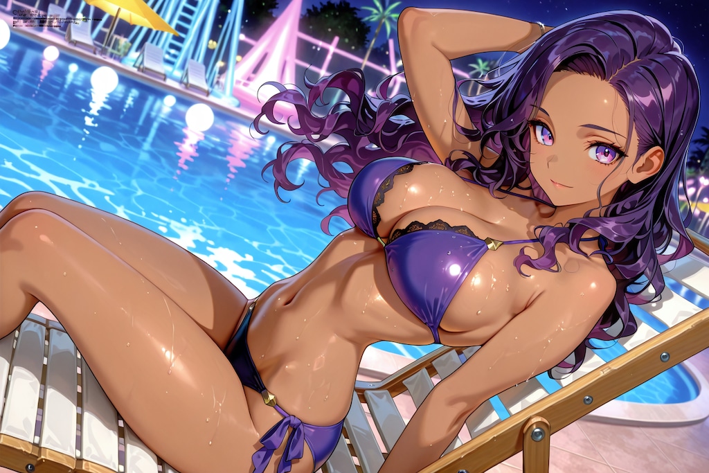 ナイトプールの踊り子さん