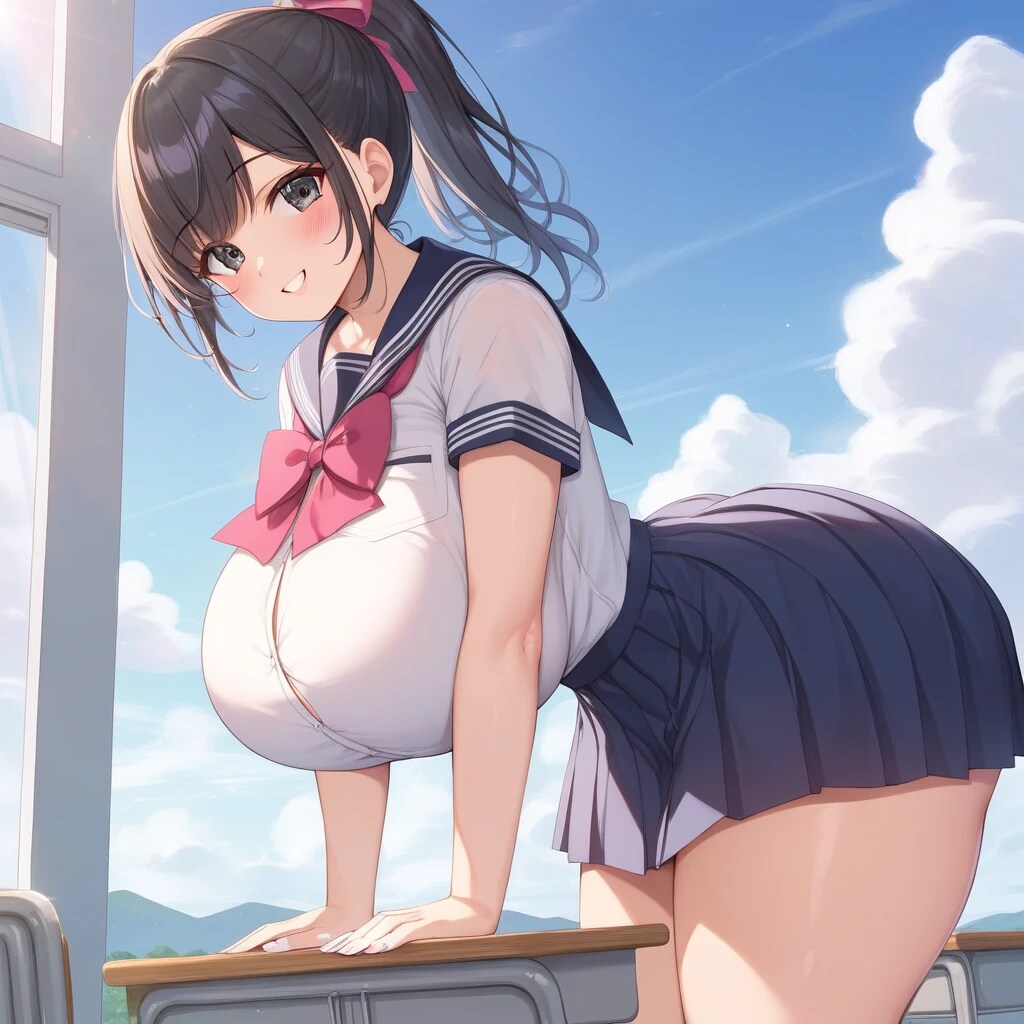 控えめに
